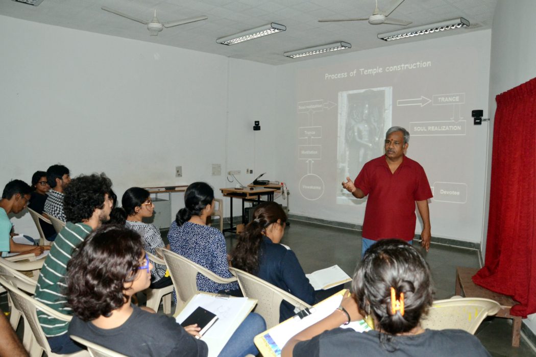 sacred geometry traditional Indian design architecture students lecture