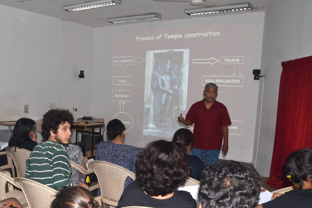 sacred geometry traditional Indian design architecture students lecture