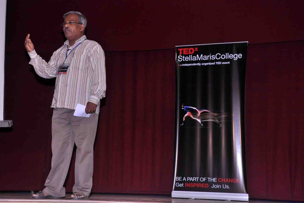 TEDx sacred architecture Indian temple tradition Stella Maris College talk